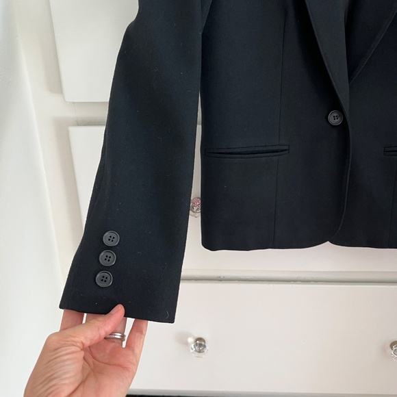 Vintage 1980s Pendleton‎ Wool Blazer Black Size 8 - Picture 4 of 6